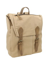 Vagarant Traveler Canvas Casual Travel Backpack CK05.Khaki - £38.69 GBP