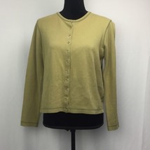 Lauren Ralph Lauren Women&#39;s Cardigan Sweater Button Down Olive Green Size Medium - £9.44 GBP
