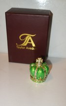 Taylor Avedon Collectible trinket box green crown authentic new + box $140 - £38.55 GBP