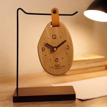 Wooden Desktop Clock, Non-Ticking,Wall clock for Kitchen Living Room, Ho... - $1,014.59 MXN