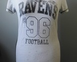 Womens baltimore ravens vintage look white v neck short sleeve t shirt thumb155 crop