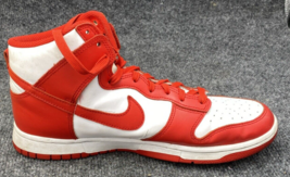 Nike Shoes Men Size 10.5  Dunk High Championship Red White Sneaker Dd1399-106 - £34.45 GBP