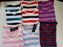 Tommy Hilfiger Women&#39;s T Shirt Size M  L XL XXL NWT Striped - $17.49