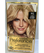 L&#39;oreal Preference Color Light Golden Blonde Permanent Fade Defying 9G - $20.33 CAD
