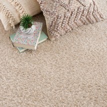 Size: 7&#39;10&quot; x 10&#39; Rectangle - Heavenly Solid Dark Beige Plush Rug - Clea... - $3,195.31 MXN