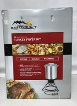30Qt Turkey Fryer Kit Pro Aluminum Seafood Boil Frying Stock Pot Outdoor... - $98.08