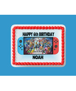 Gaming switch Personalized Edible Cake Topper - $10.99