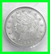 Graded 1883 No Cents Liberty Head Nickel 5 Cents - Anacs Ms 62 - £120.26 GBP