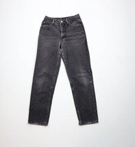 Vtg 90s Calvin Klein Womens 8 Distressed Skinny Leg Denim Jeans Black US... - $29.65