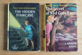 Lot of 2 Nancy Drew The Secret of:Red Gate Farm 1961 &amp; The Hidden Staircase 1959 - £7.86 GBP