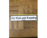 Auto Decal Sticker For God And Country - $29.58
