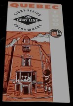Quebec Sight Seeing Everywhere, The Gray Line, 1969, Vintage Tour Pamphl... - $2.96