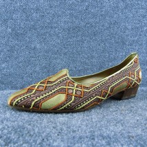 Casadei By Neiman Marcus Women Pump Heel Shoes Brown Fabric Size 8.5 Medium - £23.73 GBP
