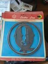 Vintage 6&quot; Lustre Line NOS Decorative plastic Letter &quot;Q &quot; - $9.90