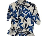 Kirra Button Up Shirt Men&#39;s XL Blue Black Floral Hawaiian Adult Beach Hi... - £13.92 GBP