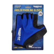 YakGear Blue Paddling Gloves Blue Black Large / XLarge Angler New - £14.17 GBP