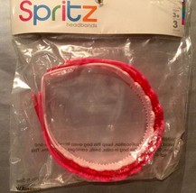 Spritz Girl&#39;s 3 Pack Plastic Hair Headbands Rose Design - Party Favors, Treat - £1.79 GBP