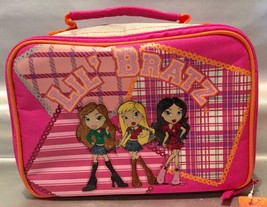 LIL BRATZ Girls Insulated Lunch Box Bag Tote - Pink And Silver - 2005 NEW/Tags - £9.49 GBP