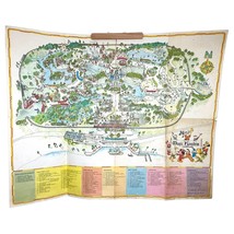 Vintage 1970’s DISNEY Magic Kingdom Walt Disney World Park Map Poster 39” X 31” - $49.49