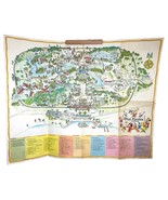 Vintage 1970’s DISNEY Magic Kingdom Walt Disney World Park Map Poster 39... - $49.49