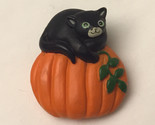 Fun world halloween pumpkin with black cat pin brooch thumb155 crop