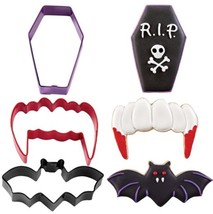 Wilton Halloween Vampire Theme Metal Cookie Cutter Set - Monster High Pa... - $7.94