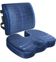 Velour FORTEM Chair Cushion, Seat Cushion for Office Chair Lumbar Suppor... - £23.22 GBP