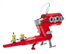 Mega Bloks Minions SUPERVILLAIN JET Building Brick Set W/,Kevin &amp; STUART... - £19.00 GBP