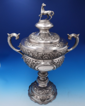 Martin Hall and Co English Victorian Sterling Silver Trophy w/ 3-D Horse (#7577) - £10,566.09 GBP