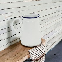 6" White and Black Metal Rustic Decorative Water Jug - $1,052.10 MXN