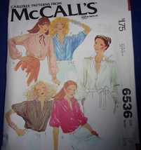 McCall’s Misses Set Of Blouses Size 10 #6536 - $4.99