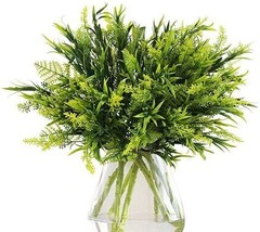 The Bloom Times Artificial Greenery (Pack Of 6), Fake Foliage Plants Stems Faux - £25.30 GBP