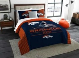 Denver Broncos The Northwest Company NFL Draft Twin Comforter Set - £57.08 GBP