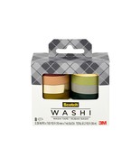 Scotch Washi Tape, Solid Earth Design, 8 Rolls, Great for Bullet Journaling - £7.56 GBP