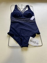 LASCANA Swimsuit with Leopard Stripe in Navy UK 18 D (FM108-10) - $55.15