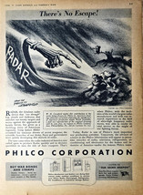 Philco Corporation Theres No Escape Buy War Bonds 1943 Vintage Print Ad-WWII - $11.64