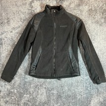 Columbia Interchange Jacket Womens Medium Black Fleece Full Zip Winter - £13.37 GBP