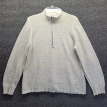 Vtg Woolrich Men&#39;s Sz XL 1/2 Zip Pullover Sweater Beige Cream - £30.27 GBP