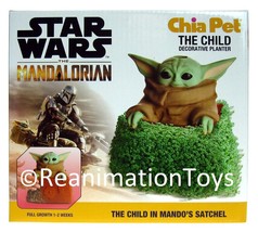 Star Wars Mandalorian The Child Grogu Chia Pet Decorative Planter Pottery New - £20.09 GBP