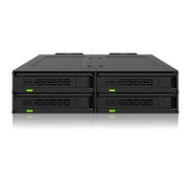 Icy Dock MB324V4P-B EXPRESSCAGE MB324V4P-B 4 BAY 15MM U.2/U.3 SSD MOBILE... - $520.89 CAD
