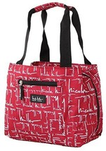 Nicole Miller  New York Insulated Lunch Tote  Cooler Signature Red 11 Lu... - $22.77