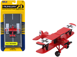 Royal Aircraft Factory S.E.5 Fighter Aircraft Red &quot;Red Baron Livery&quot; with Runway - £18.38 GBP