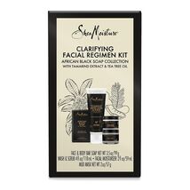 Shea Moisture African Black Soap Clarifying Facial Regiment Kit Tea Tree... - $18.99