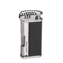 Vertigo Puffer Pipe Soft Flame Lighter BLACK/BRUSHED CHROME - VERT PUFFE... - $27.40