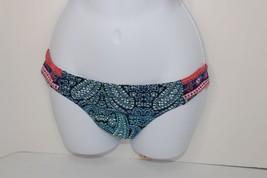 Sz Medium Nanette Lepore Indigo Paisley Sequin Accent Sides Bikini Bottom - £19.42 GBP
