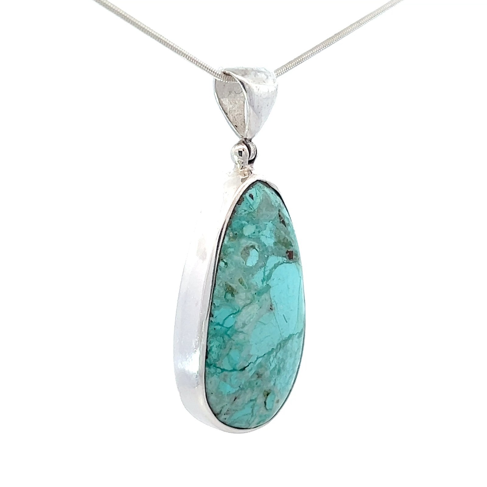 Starborn Chrysocolla Stone Pendant Necklace (22)" Blue Item image 2