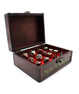 Twin Polyhedral Metal Dice Sets with Storage Chest for Dungeons and Dragons - $837.76 MXN