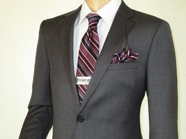 Men's Soft Wool Cashmere Single Breasted Suit Giorgio Cosani 900 Dark Gray image 4
