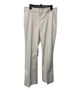 Talbots Heritage Ivory Modern Flat Dress Pants Stretch Cotton Blend w Po... - €16,23 EUR
