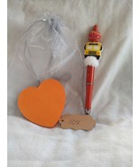 Glitter Beaded Bus Pen with Heart Notepad  - €6,99 EUR